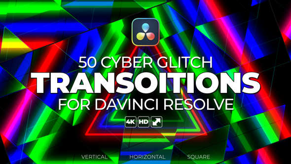Cyber Glitch Transition For Davinci Resolve