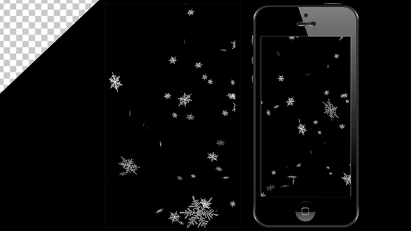 Snowflakes Falling v3 - Vertical