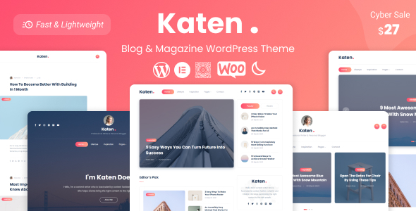 Katen - Blog &Amp; Magazine Wordpress Theme