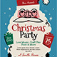 Retro Christmas Party Event Flyer - GraphicRiver Item for Sale