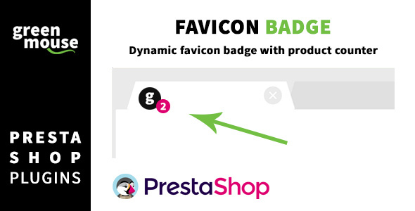 Favicon badge with product counter for Prestashop