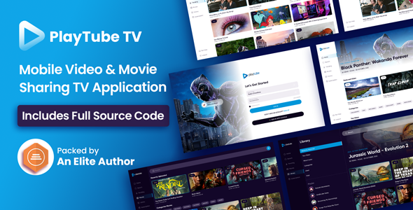 PlayTube TV - Mobile Video & Movie Sharing TV Platforms Native Application