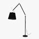 Artemide Tolomeo Mega Floor Lamp Black Satin - 3DOcean Item for Sale