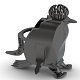 brushed chromium penguin - 3DOcean Item for Sale