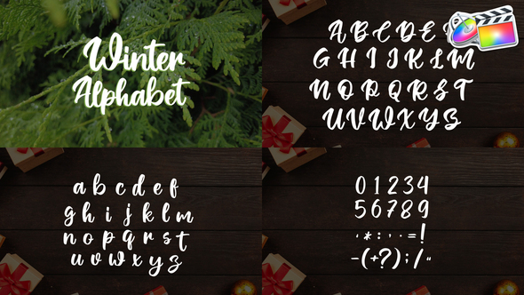 Christmas Alphabet | FCPX alt