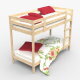 Wood Bunk Bed - 3DOcean Item for Sale