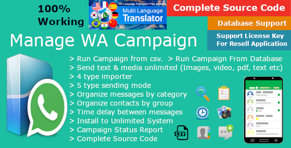 All in one WhatsApp Marketing, You can send Bulk messages to WA Number, Group and Broadcast list