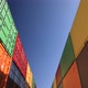 Rows of Shipping Containers Under Clear Sky Seamless Loop - VideoHive Item for Sale