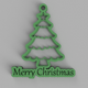 Merry Christmas Tree - Green Color Christmas Tree - 3DOcean Item for Sale