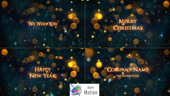 Christmas Titles - Apple Motion alt