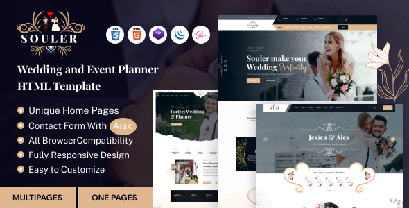 Souler - Wedding & Event Planner HTML Template