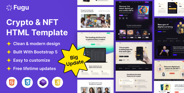 Fugu - NFT & Crypto Html Template