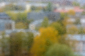 View to town through window glass with rain drops - PhotoDune Item for Sale