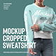 9 Mockups Woman Crop Top Sweatshirt - GraphicRiver Item for Sale