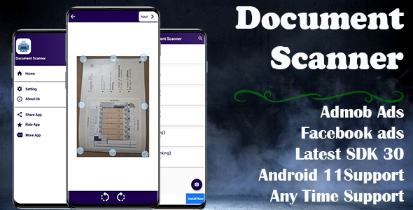 Document Scanner Clone (Supported android 13 and SDK 31)