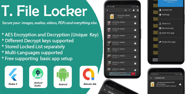Tiny File Locker  - Flutter