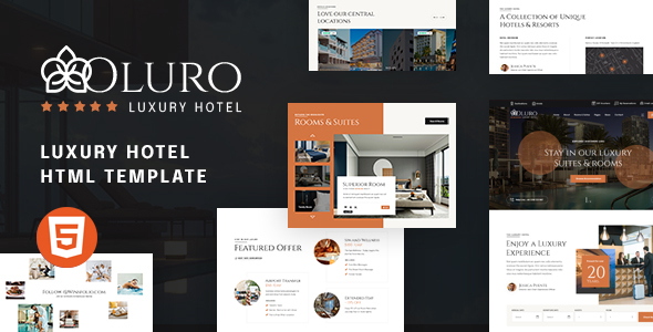 OLURO Luxury Hotel HTML5 Template