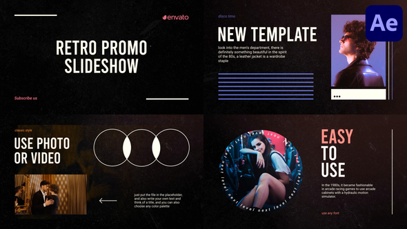Retro Promo Slideshow for After Effects alt