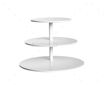 Three-tiered Babell plates isolated