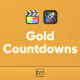 Gold Countdown For Final Cut Pro X - VideoHive Item for Sale