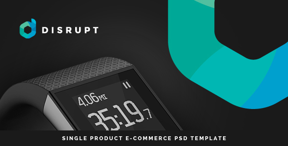 Disrupt - Single Product e-Commerce PSD Template