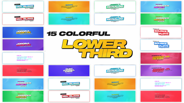 Colorful Lower Thirds