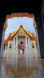 Wat Benchamabophit the Marble Temple the Royal Temple in Capital City Bangkok Thailand