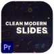 Clean Modern Slides Premiere Pro - VideoHive Item for Sale