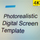 Photorealistic Digital Screen template - VideoHive Item for Sale