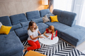 Mother and daughter doing homework together - PhotoDune Item for Sale
