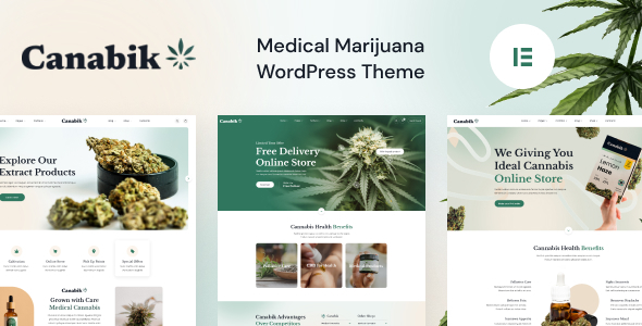 Canabik - Medical Marijuana WordPress Theme