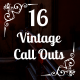 Vintage Call Outs - VideoHive Item for Sale