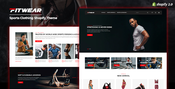 Fitwear - Sports Clothing & Fitness Equipment Shopify Theme