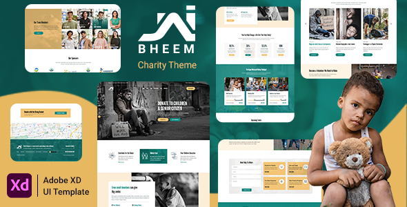 JaiBheem - Nonprofit, Charity Website Adobe XD Template