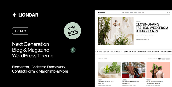 Liondar - Modern Magazine Theme