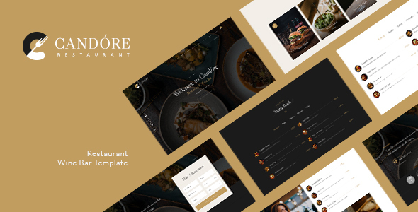 Candore | Restaurant & Wine Bar Template