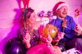 Couple having fun at New Year party - PhotoDune Item for Sale