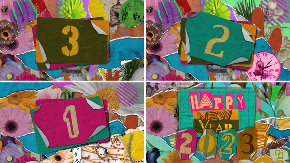 New Year Countdown Collage alt