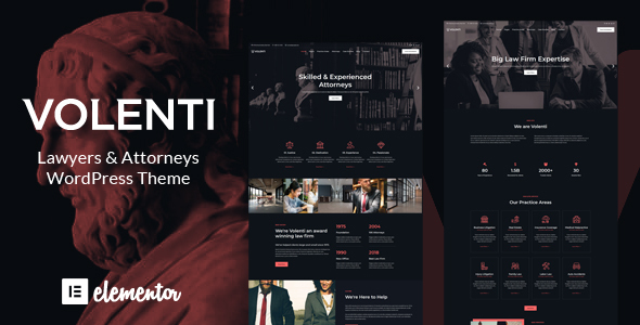 Volenti - Lawyer Attorney WordPress Theme