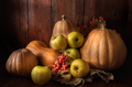 Pumpkin and ripe apples - PhotoDune Item for Sale