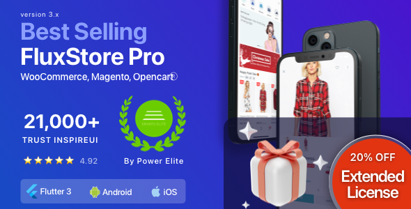 Fluxstore Pro - Flutter E-commerce Full App for Magento, Opencart, and Woocommerce