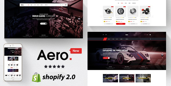 Aero - Tema de Shopify para autopartes y accesorios para autos