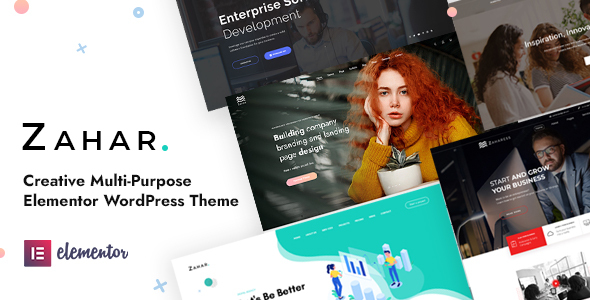 Zahar – Creative Multipurpose Elementor WordPress Theme