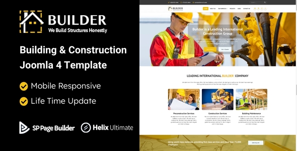 Builder - Building & Construction Joomla Template