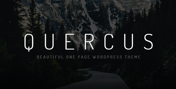 Quercus - Responsive One Page WordPress Theme