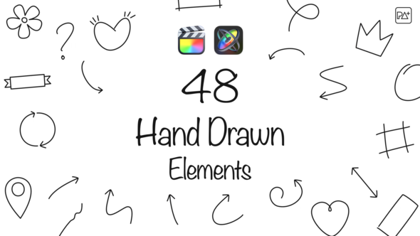 Hand Drawn Elements For Final Cut Pro X alt