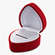 Heart Shape Ring Box Red v 1 - 3DOcean Item for Sale