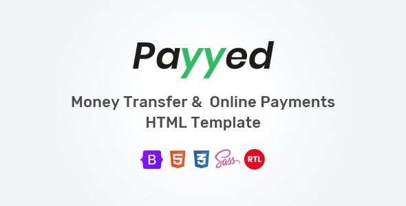 Payyed - Money Transfer and Online Payments HTML Template