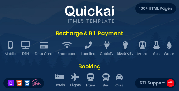 Mobile Recharge Website Templates Free Download