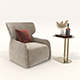 Contemporary Style Coffee Table and Armchair 14 - 3DOcean Item for Sale